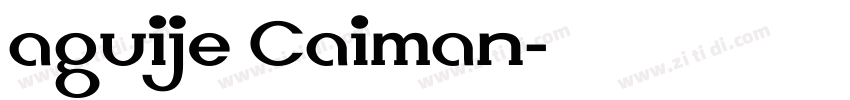 aguije Caiman字体转换
